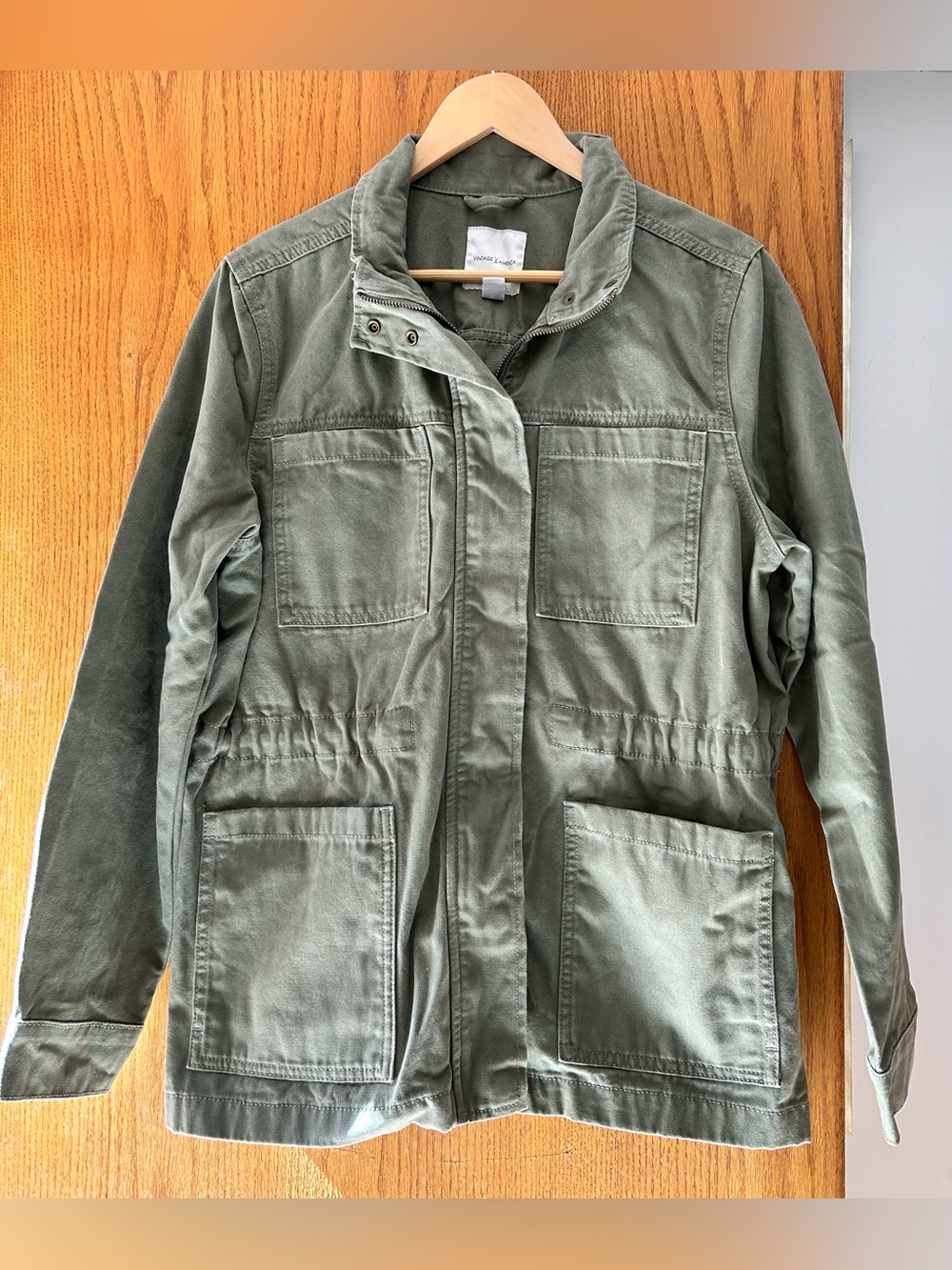 Olive Green Utility Jacket - Women
